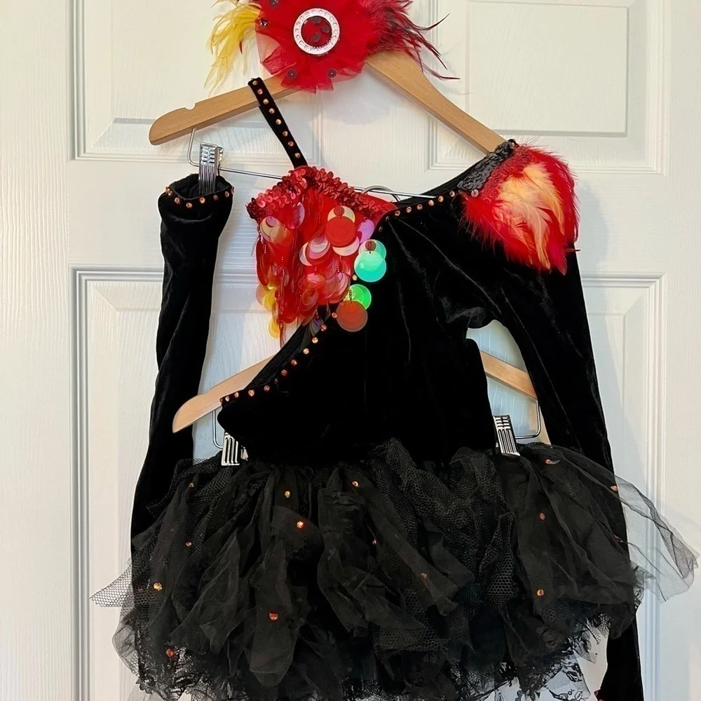 Glamour Costumes Jazz Tap Musical Theater Dance Competition Solo Costume Latin